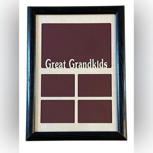 Great Grandkids Black Desk or Wall Frame by Classy Crafts Inc.